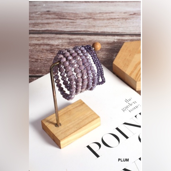 NWT 7 PCS MULTI-LAYER STACKABLE BEADED BRACELET - Picture 5 of 8